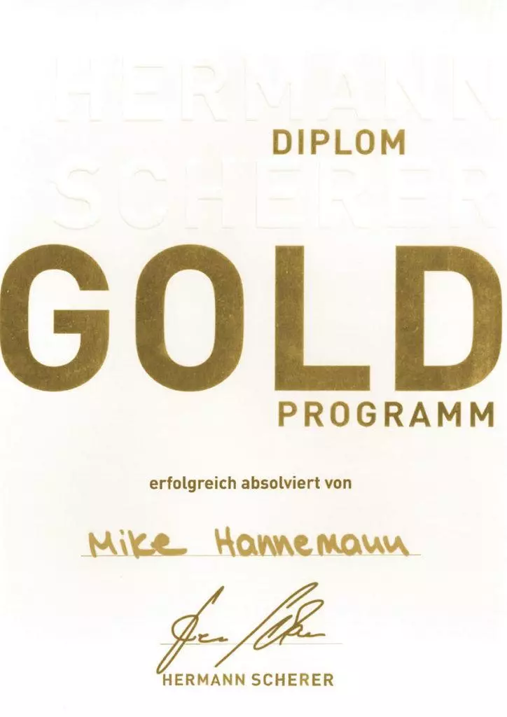 Scherer Gold Diplom